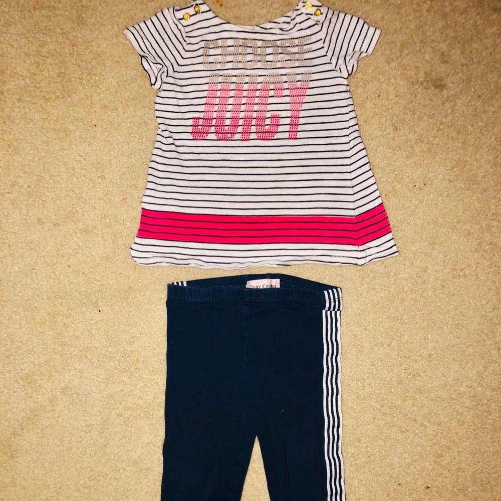 Juicy Couture Baby Girls Outfit Size 12/18 m